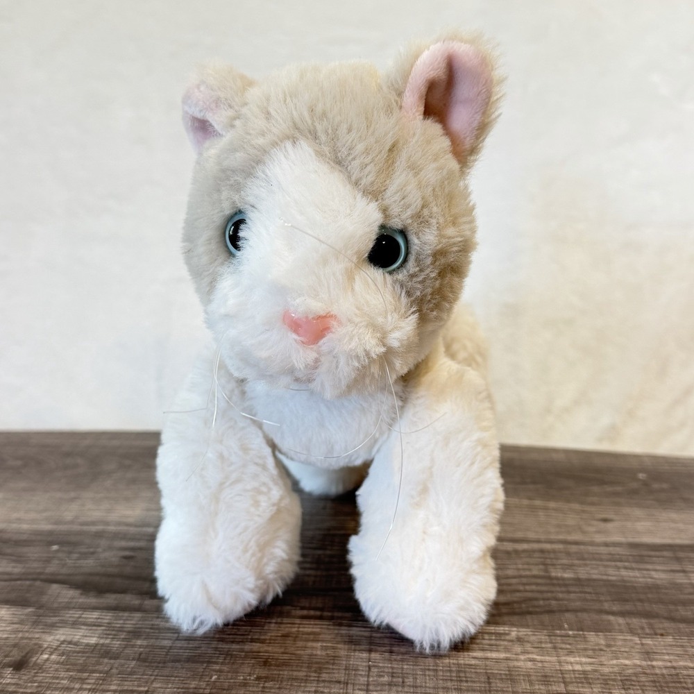 Grey White Kitten Plush Sam's West Stuffed Animal Toy Poseable Legs Blue Eyes